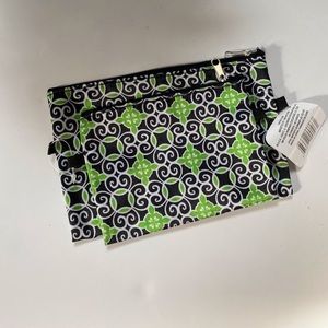 Sassy +Chic 2pc cosmetic bags . NWT